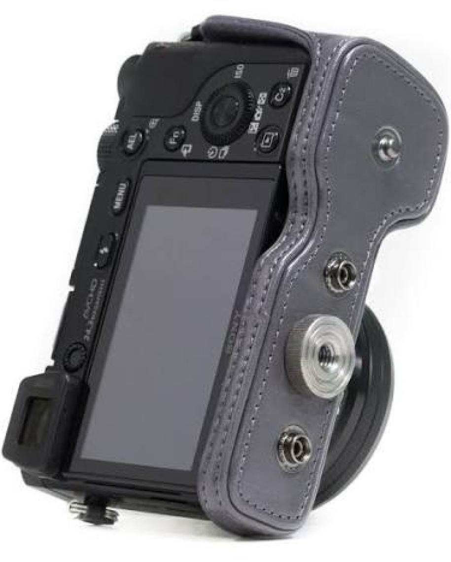 MegaGear Sony Alpha A6000 A6300(16-50mm) Suni Deri Kamera Çantası