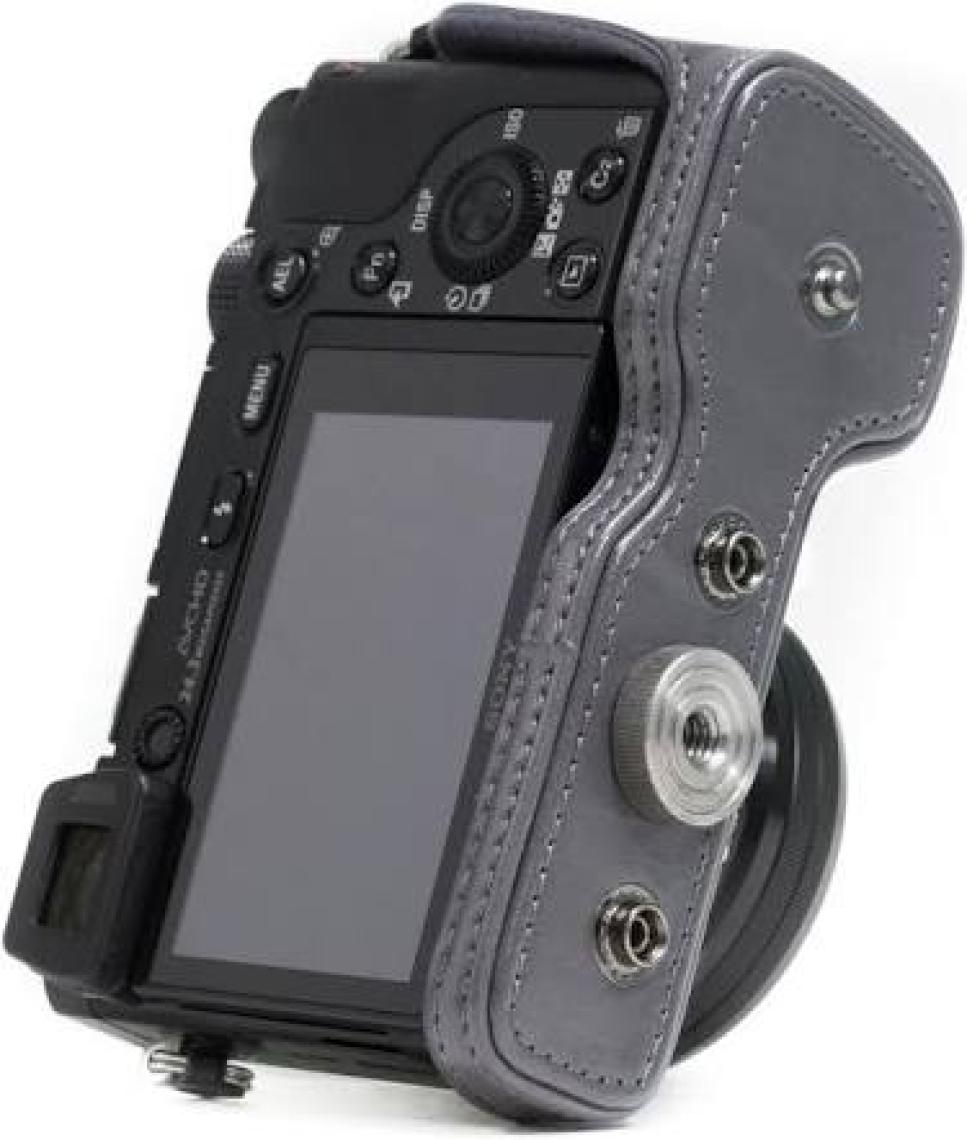 MegaGear Sony Alpha A6000 A6300(16-50mm) Suni Deri Kamera Çantası