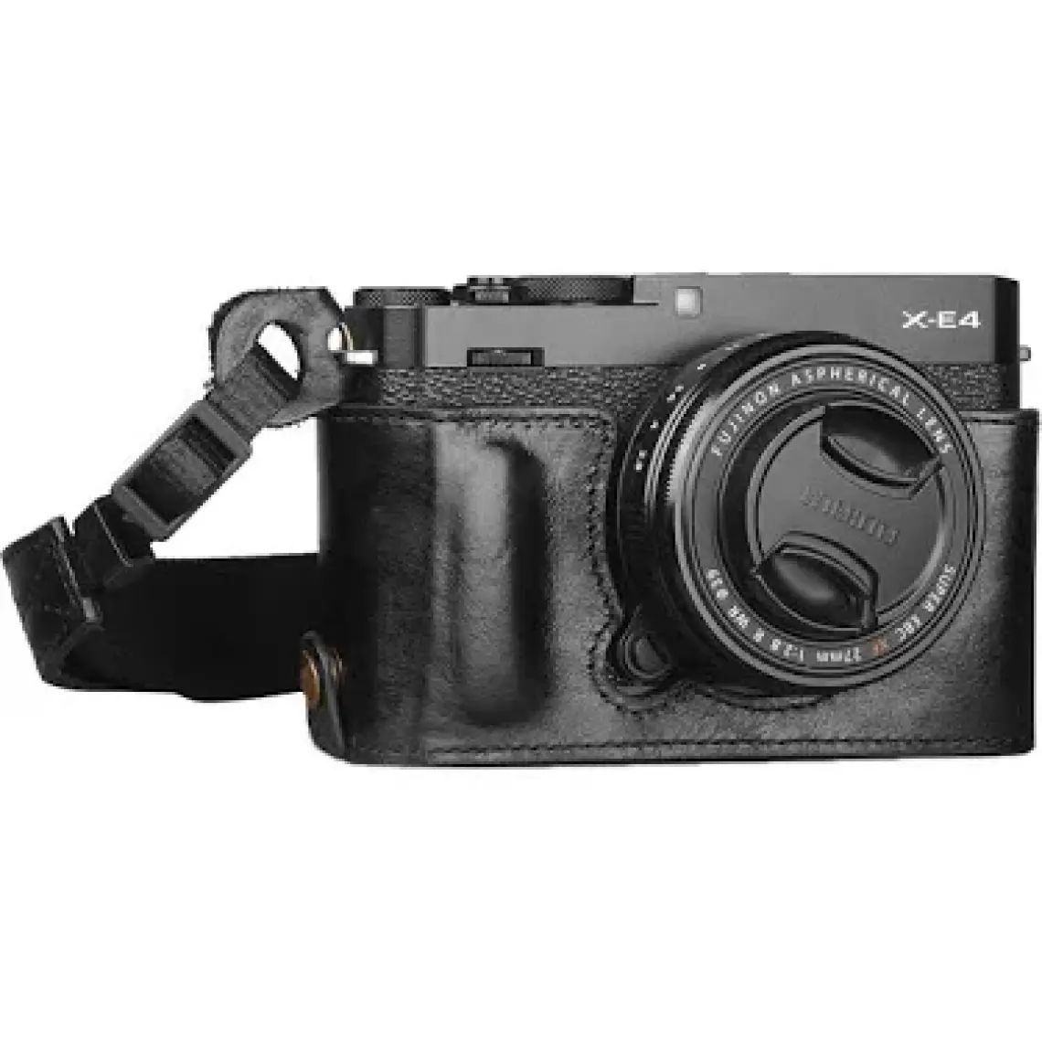 Megagear Fujifilm X-E4 Gerçek Deri Yarım Kamera Çantası