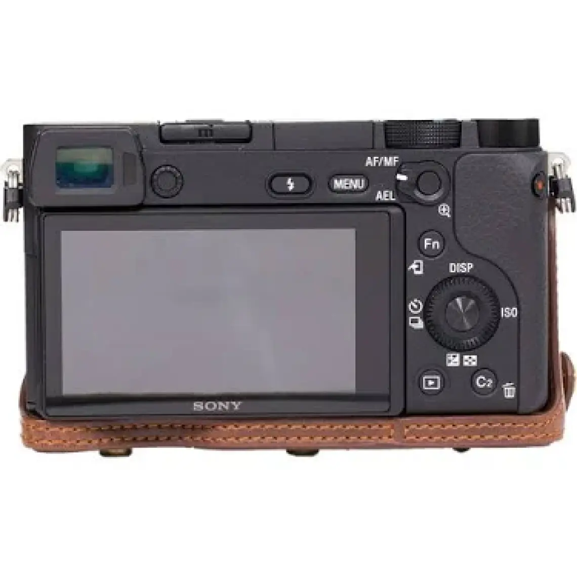 MegaGear Sony Alpha A6000 A6300(16-50mm) Suni Deri Kamera Çantası