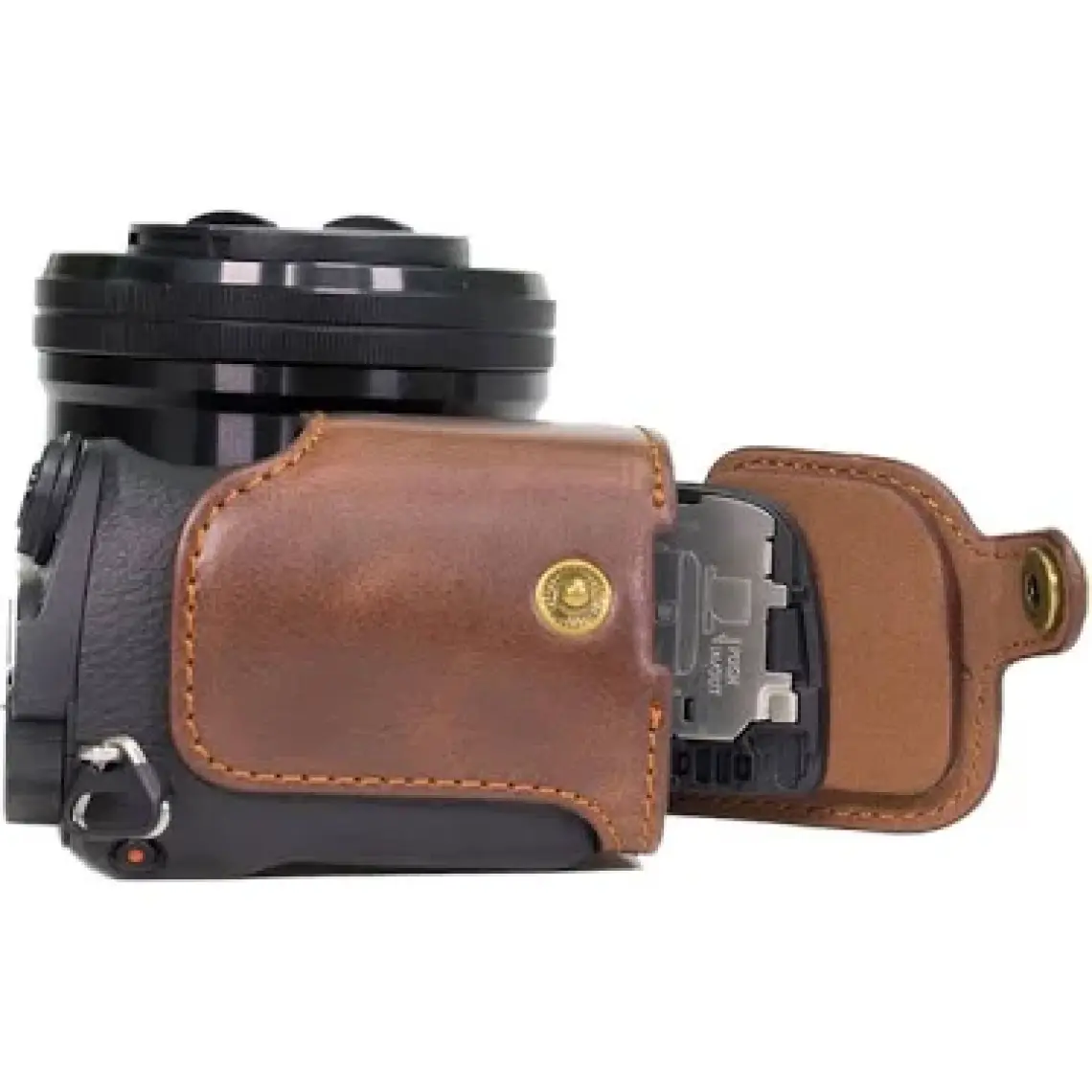 MegaGear Sony Alpha A6000 A6300(16-50mm) Suni Deri Kamera Çantası