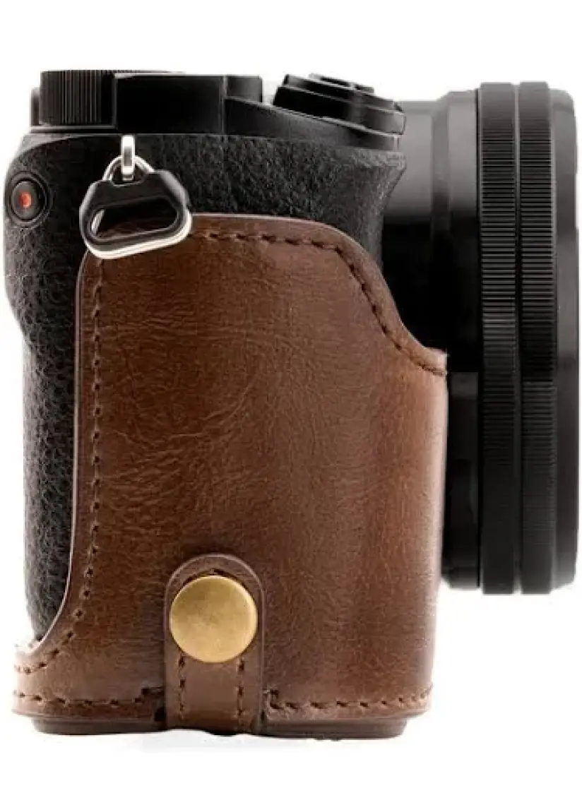 MegaGear Sony Alpha A6000 A6300(16-50mm) Suni Deri Kamera Çantası