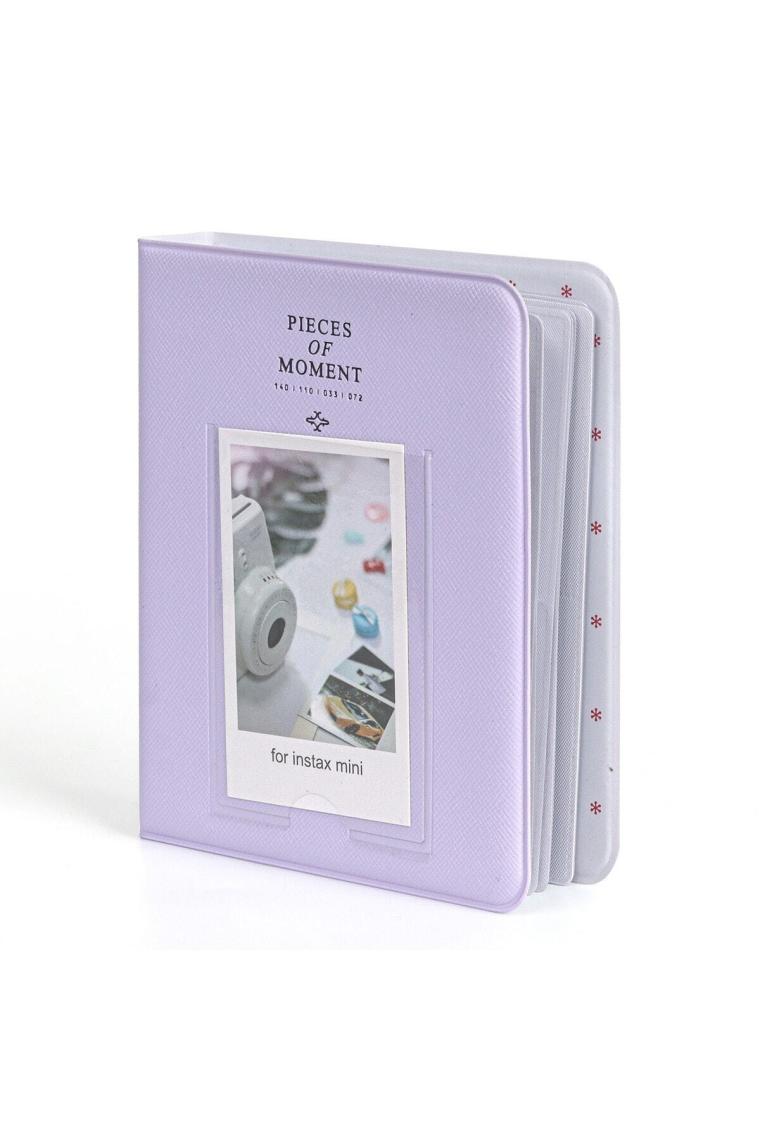 Instax Mini Film Uyumlu 64'lü Lila Pvc Albüm