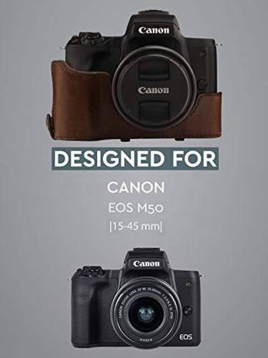 MegaGear Canon EOS M50 Suni Deri Kamera Çantası