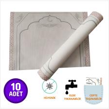 Secdebant Perisfer Yıkanabilir Tek Kullanımlık Seccade Antibakteriyel Kumaş Cep Boy 30X40 cm 10'lu Rulo