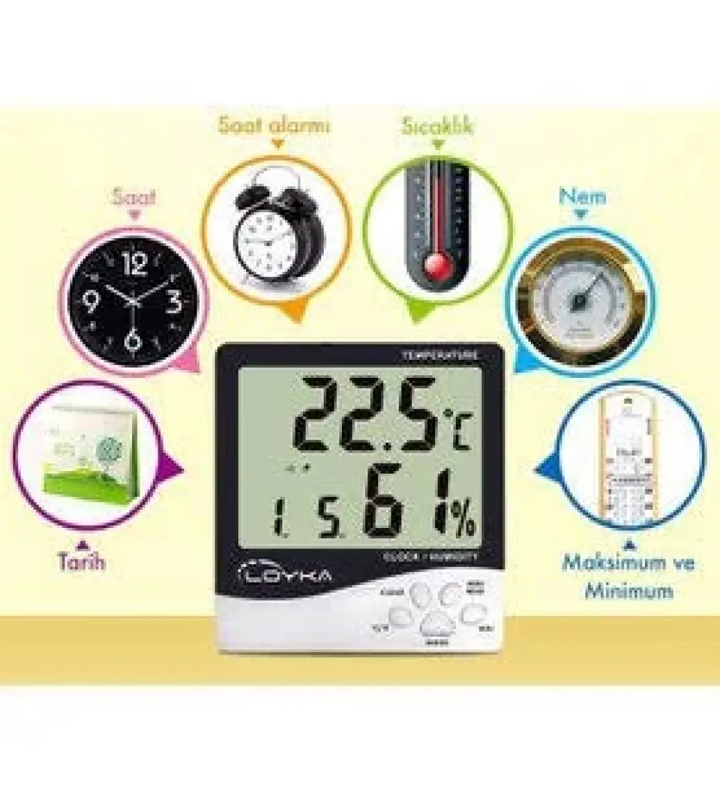 Loyka Hygrotherm Sıcaklık ve Nem Ölçer