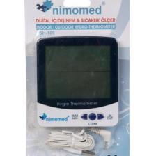 Nimo Dijital Iç / Dış Nem & Sıcaklık Ölçer Sh-109