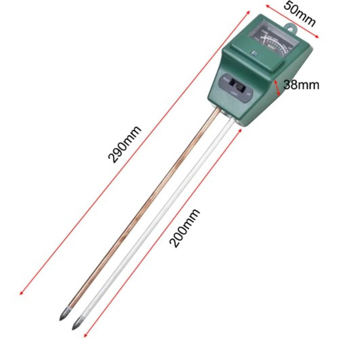 UniChrome Zauss 3lü Toprak Ph Ölçer Nem Ölçer Işık Ölçer Pilsiz Toprak Test Aleti