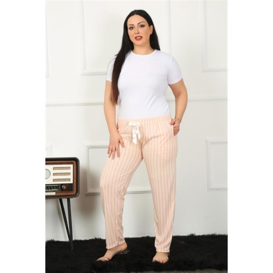Akbeniz Kadın Pamuklu Büyük Beden Alt Pijama 27453