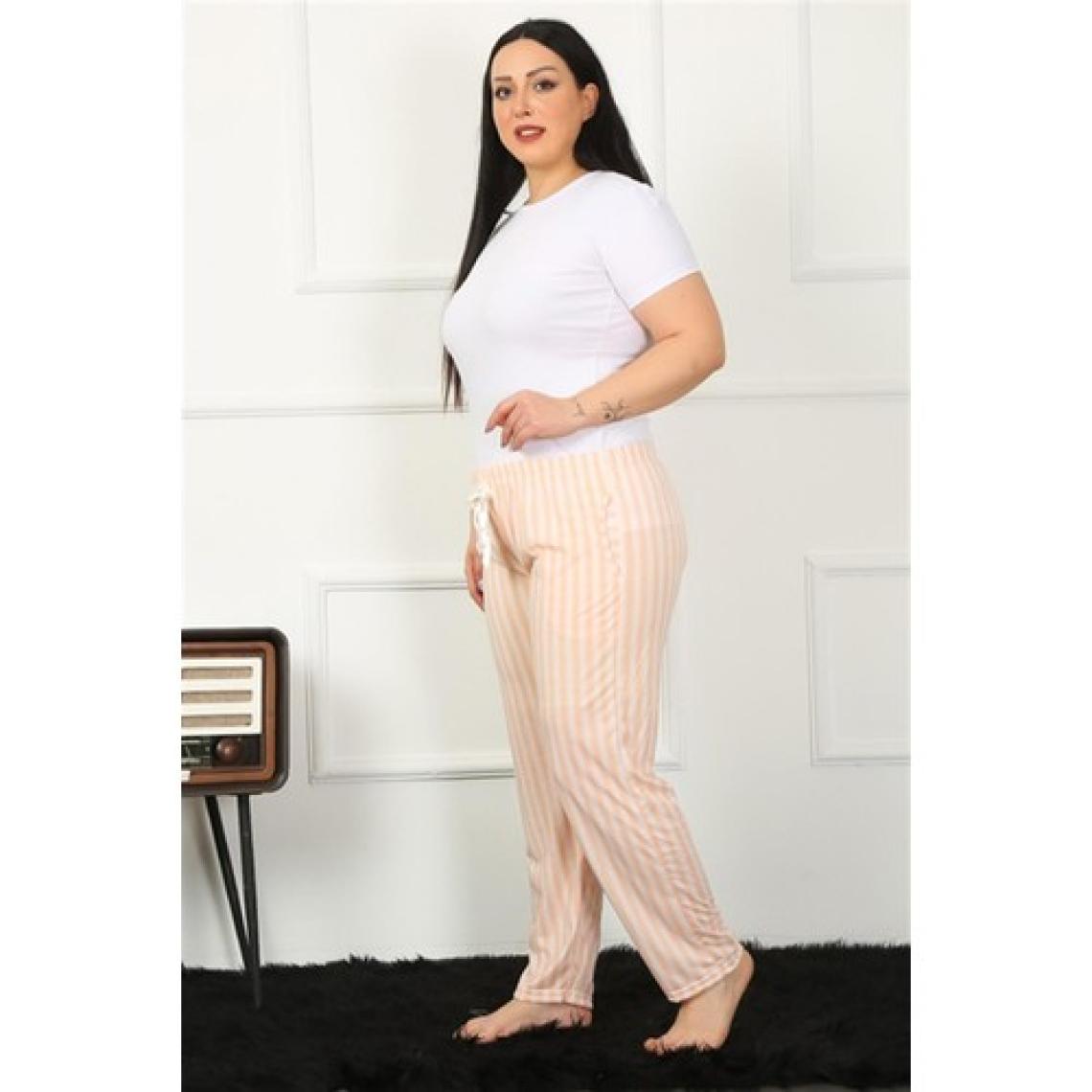 Akbeniz Kadın Pamuklu Büyük Beden Alt Pijama 27453
