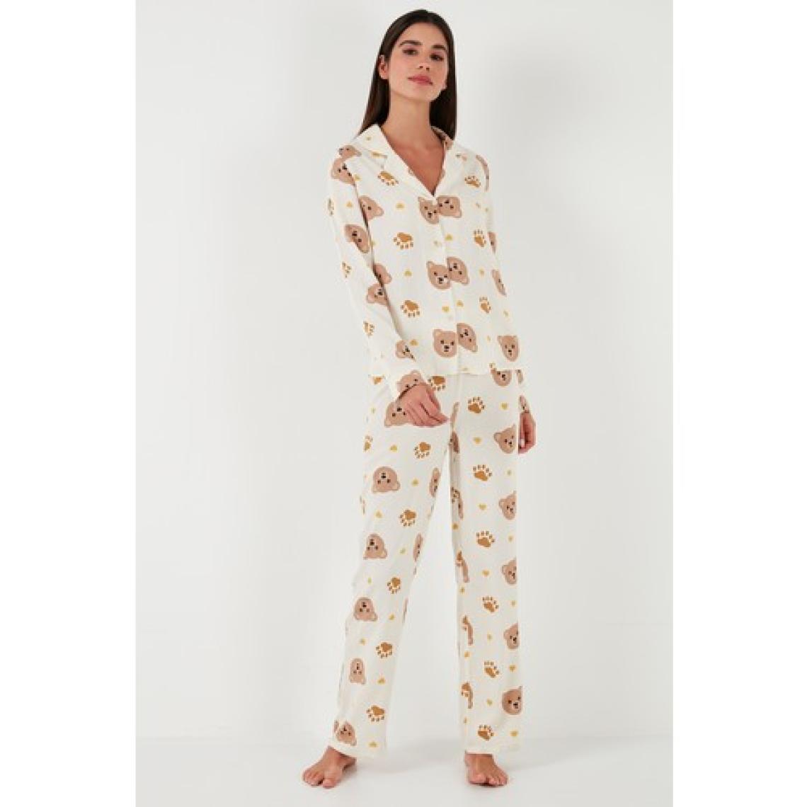 Lela Reguar Fit Yumuşak Dokulu Pijama Takımı Bayan Pijama Takımı 611PT288Y