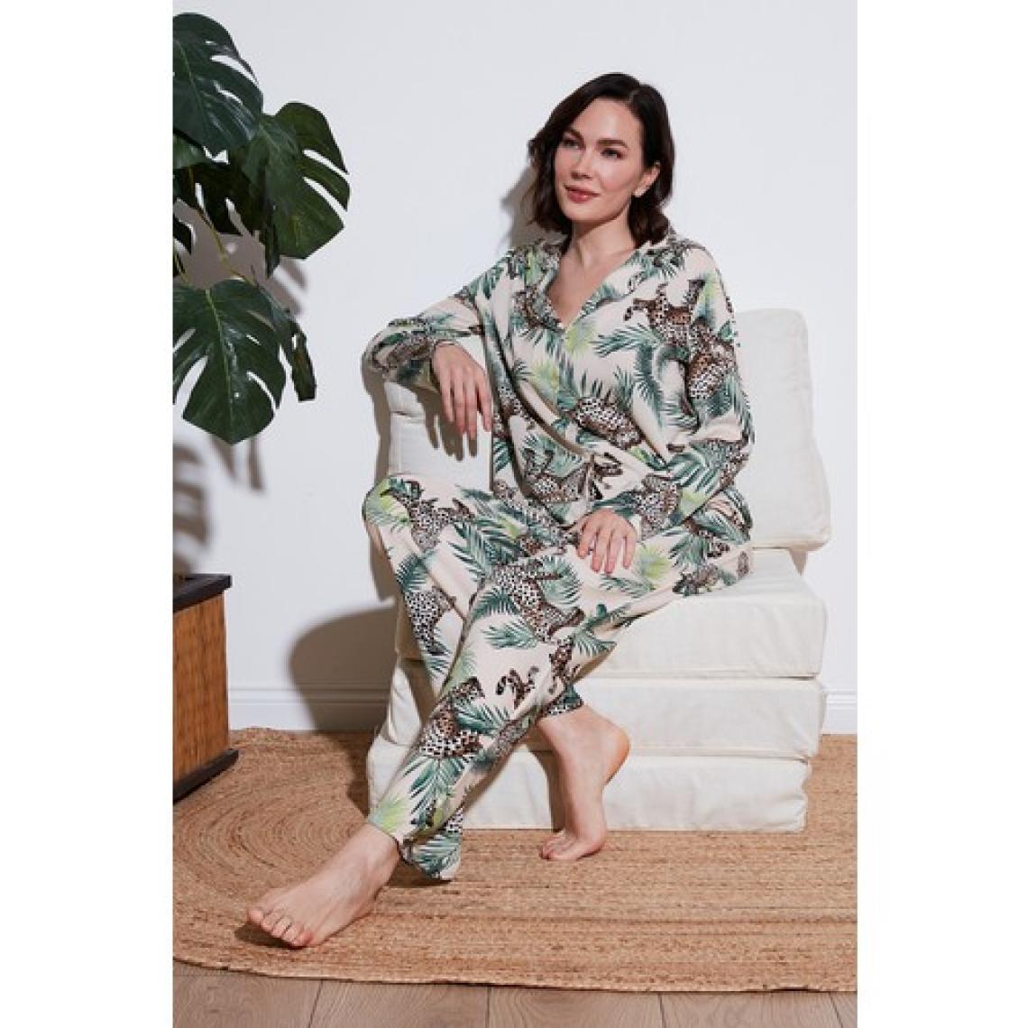 Lela Reguar Fit Yumuşak Dokulu Pijama Takımı Bayan Pijama Takımı 611PT288Y