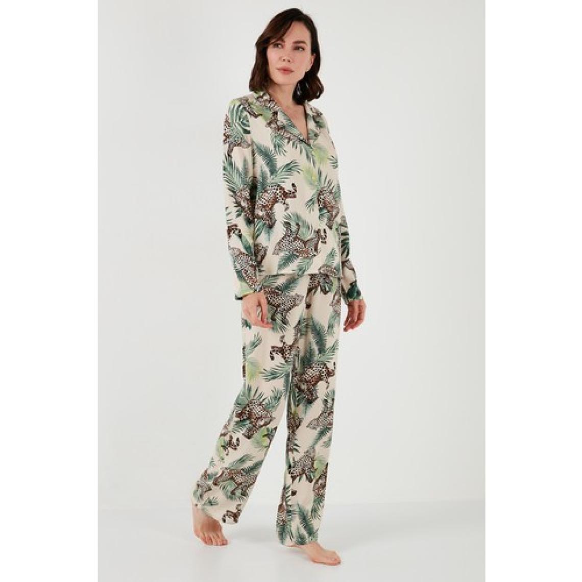 Lela Reguar Fit Yumuşak Dokulu Pijama Takımı Bayan Pijama Takımı 611PT288Y