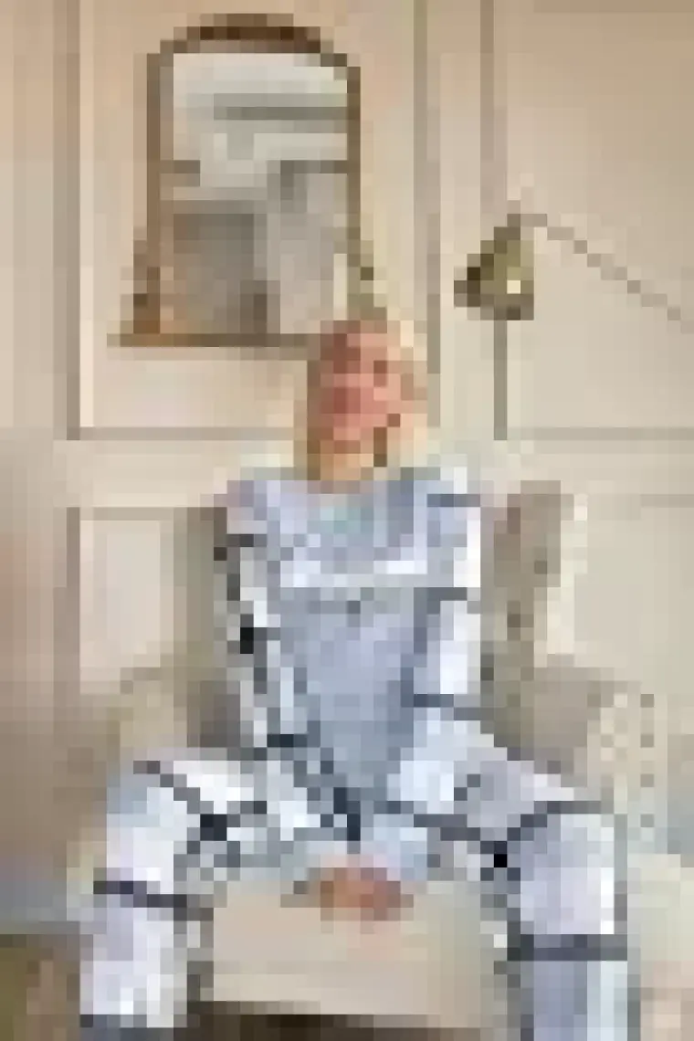 Pijama Evi Deep Chic Desenli Kadın Peluş Pijama Takımı