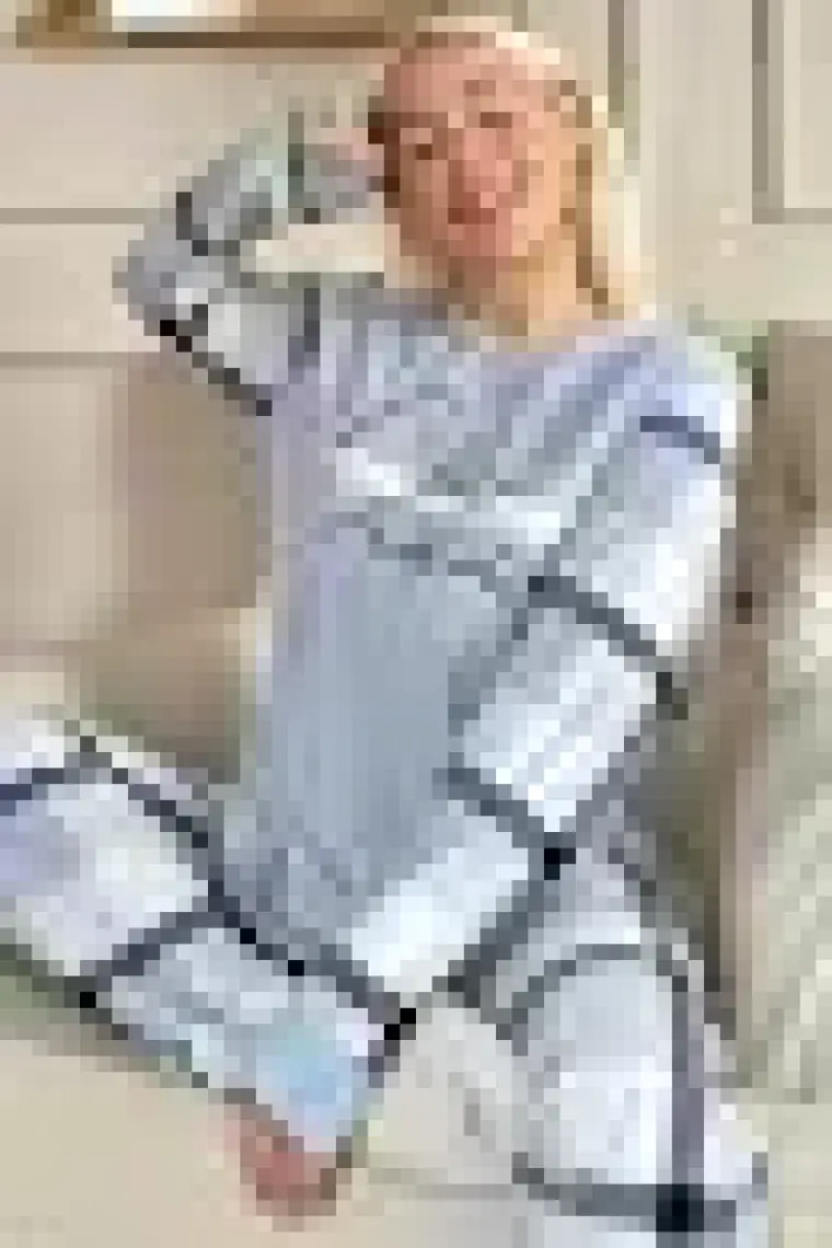 Pijama Evi Deep Chic Desenli Kadın Peluş Pijama Takımı