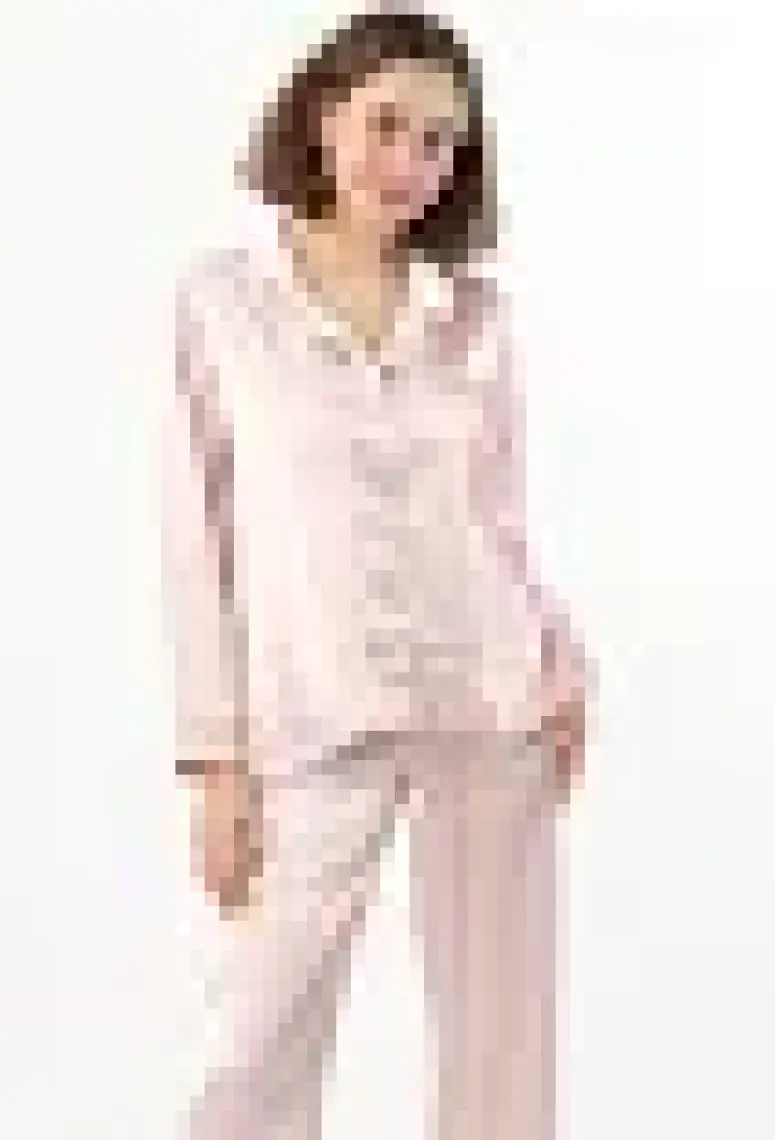 Pierre Cardin 1200 Kadın Saten Pijama Takımı-Lacivert