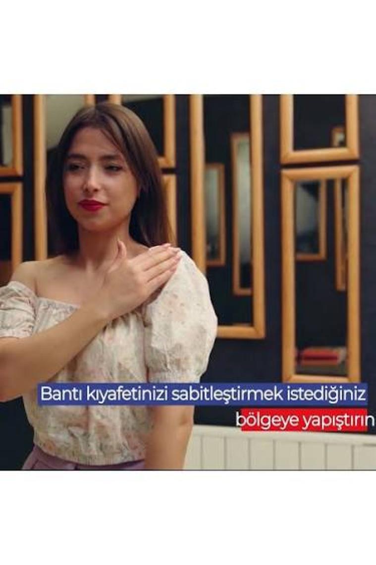 Boss Tape 24'lü Kıyafet Sabitleme Bandı Dekolte Elbise Gelinlik Straplez Sabitleyici