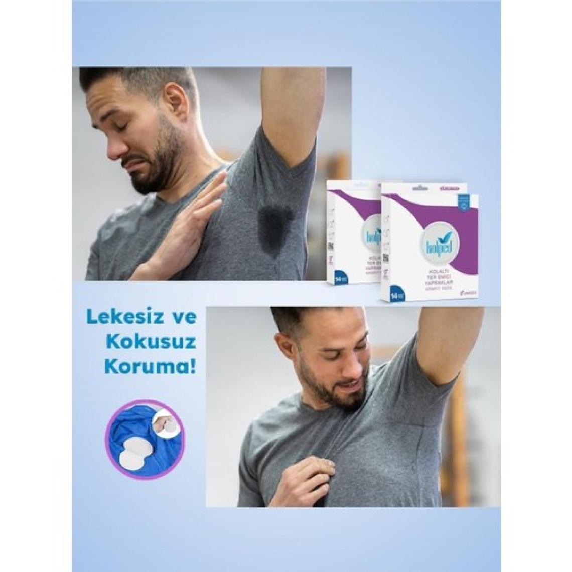 Kolped Hipoalerjenik Koltuk Altı Ter Emici Pedler - 42 Adet, Süper Emici, Hafif ve Dayanıklı