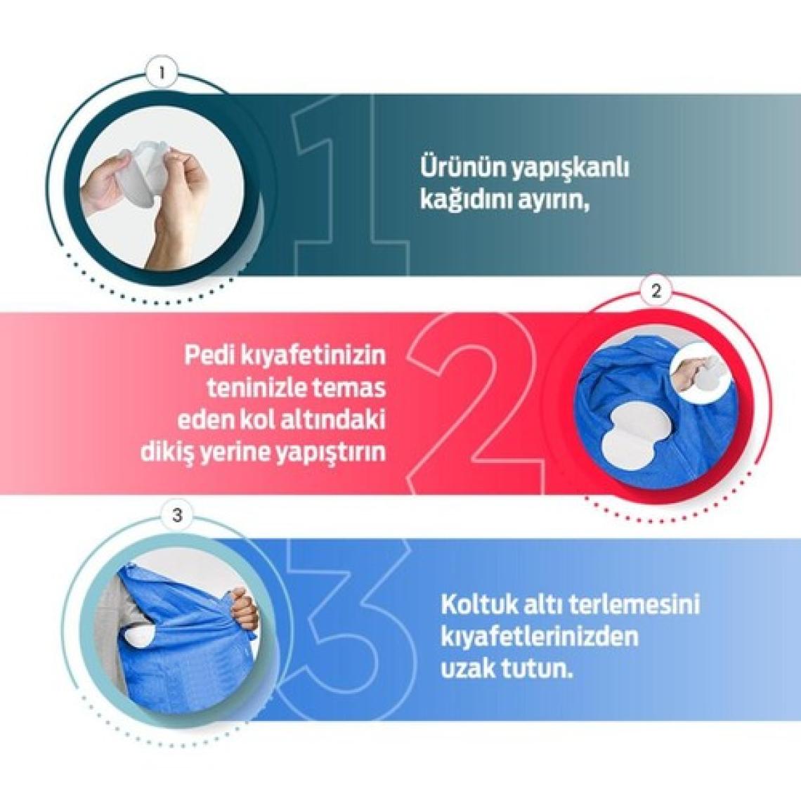 Kolped Hipoalerjenik Koltuk Altı Ter Emici Pedler - 42 Adet, Süper Emici, Hafif ve Dayanıklı