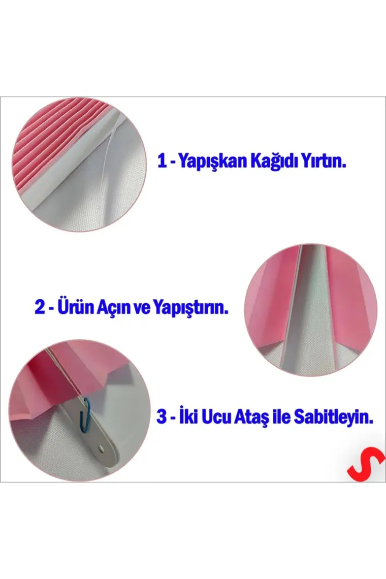 Süsle Bebek ve Parti Kağıt Yelpaze Süs, 6 Adetli Set, Pembe