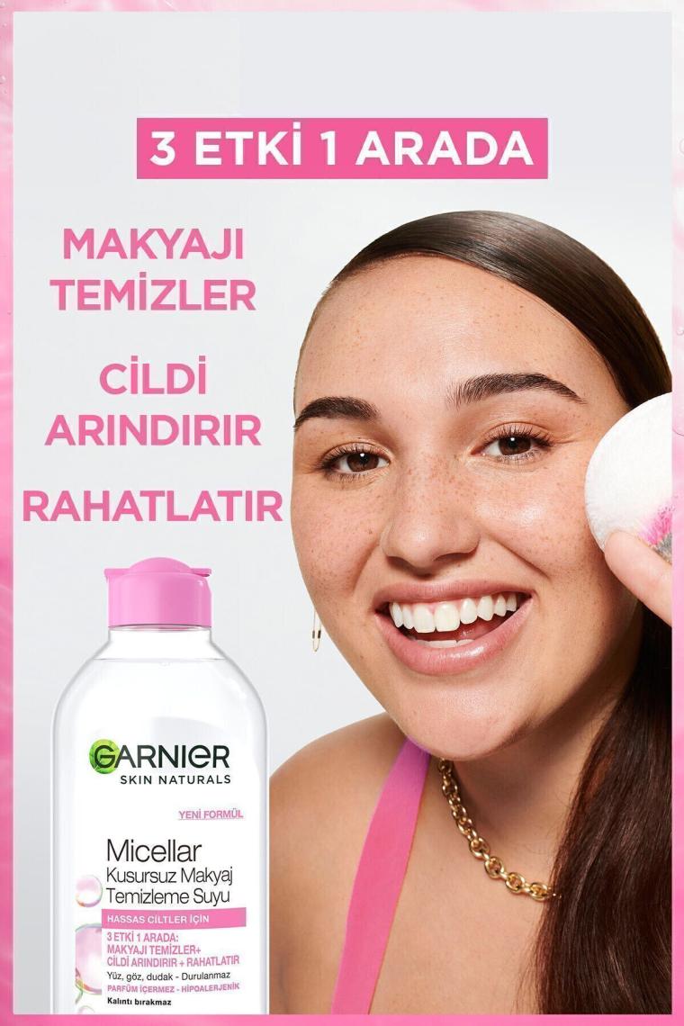 Garnier Micellar Hassas Ciltler Kusursuz Makyaj Temizleme Suyu 400 ml