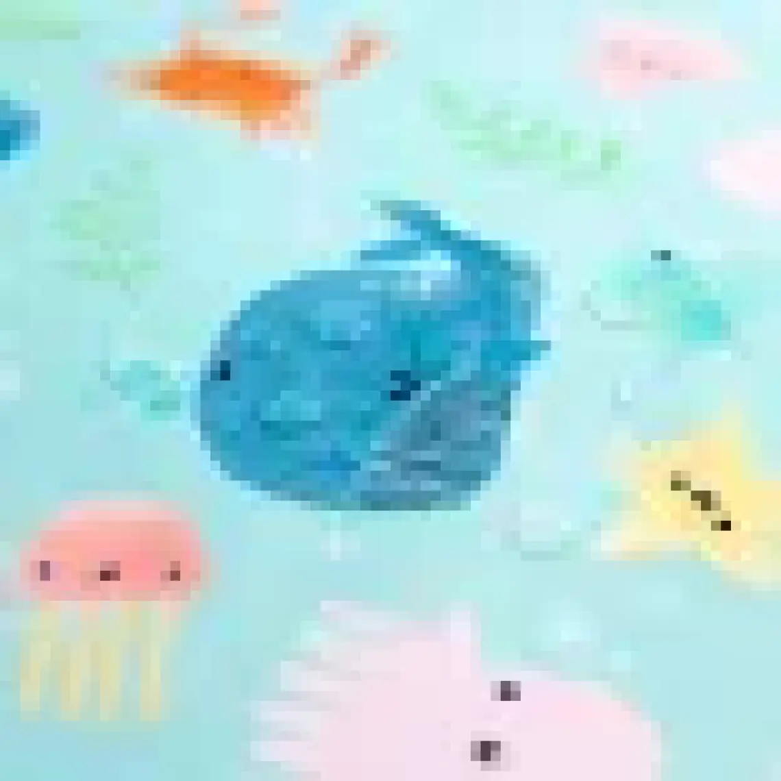 Bumkins Şeffaf Seyahat Çantası - Ocean Life
