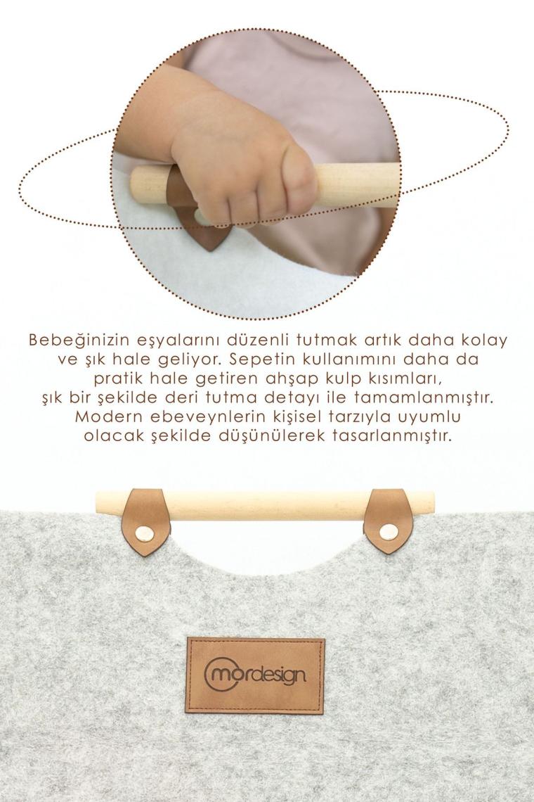 mordesign Keçe Çocuk Oyuncak/kirli Çamaşır Depolama Sepeti, Çok Amaçlı Saklama Sepeti, Bolivya Serisi