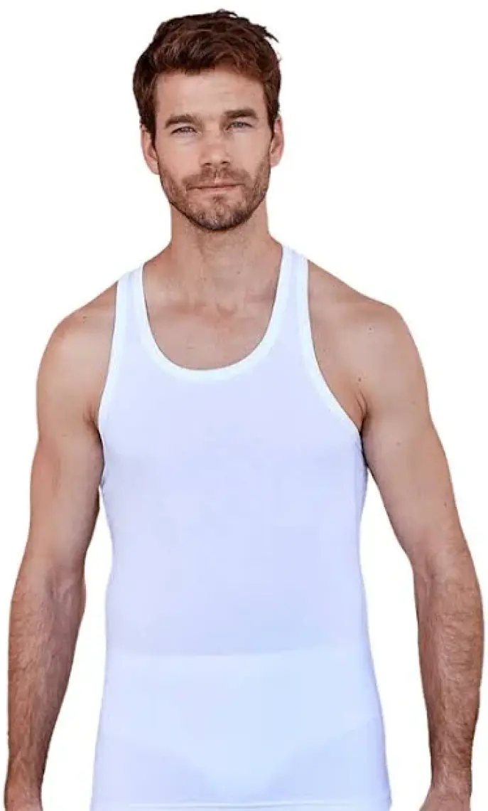 Berrak 1029 Likralı Erkek Rambo Atlet Beyaz