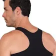 Şahinler Erkek Siyah Geniş Askılı Sporcu Atlet ME029