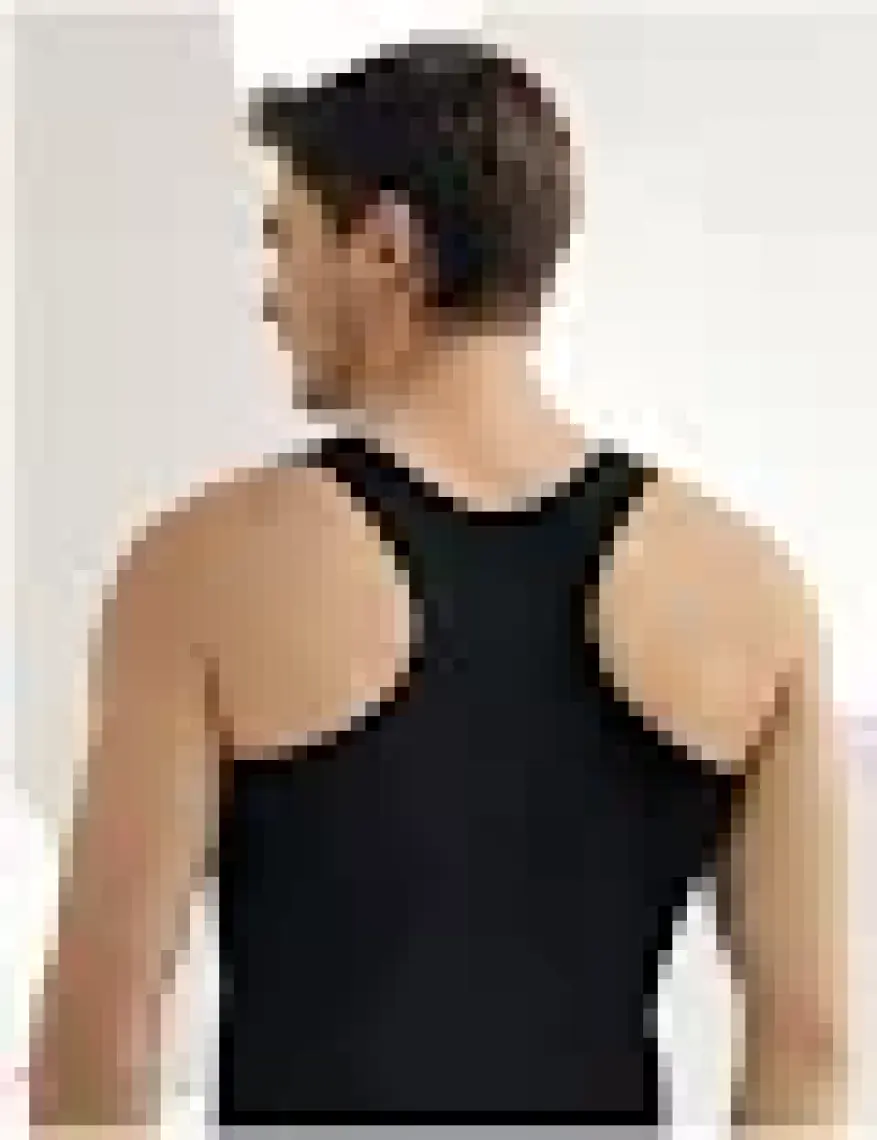 Şahinler Geniş Askılı Sporcu Atlet Siyah ME029
