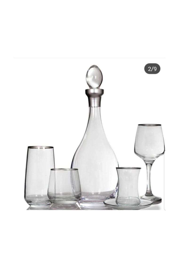 Sglass Decor 61 Parça 12 Kişilik Çeyiz Seti ( Gümüş Yaldiz )