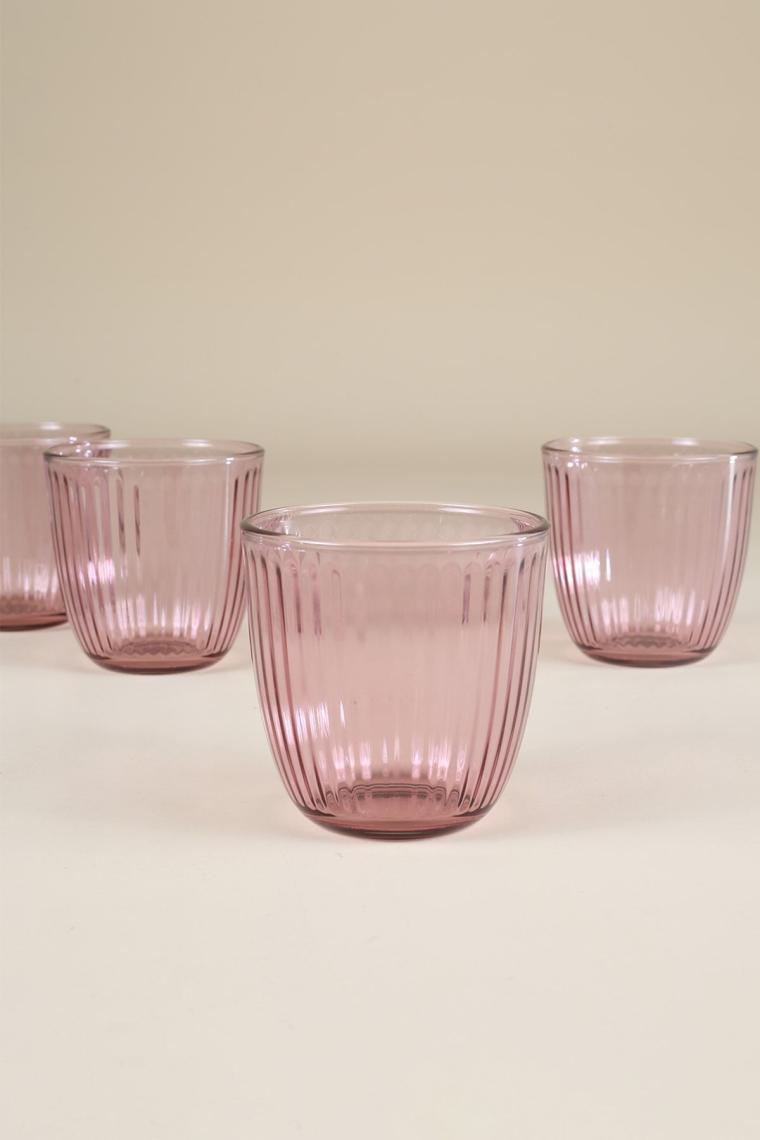 Rakle Splendid Mürdüm 290 cc 4'lü Su Bardağı Seti