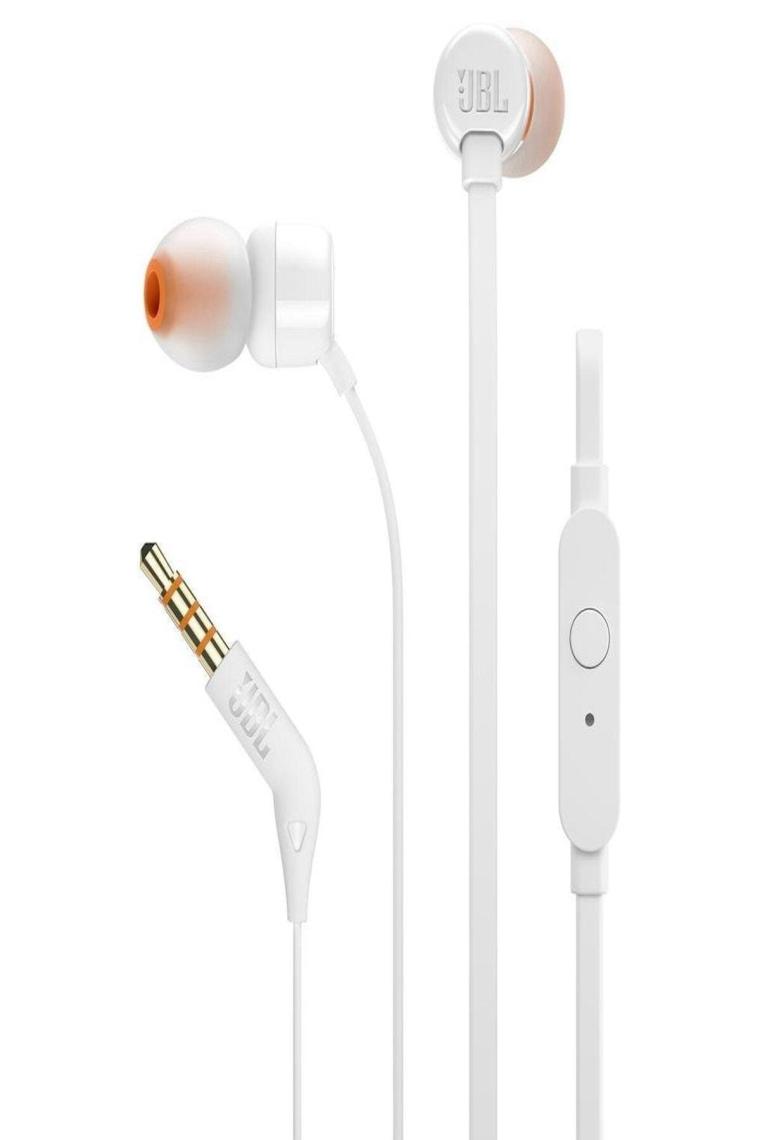 JBL T110 Beyaz Mikrofonlu Kulak İçi Kulaklık