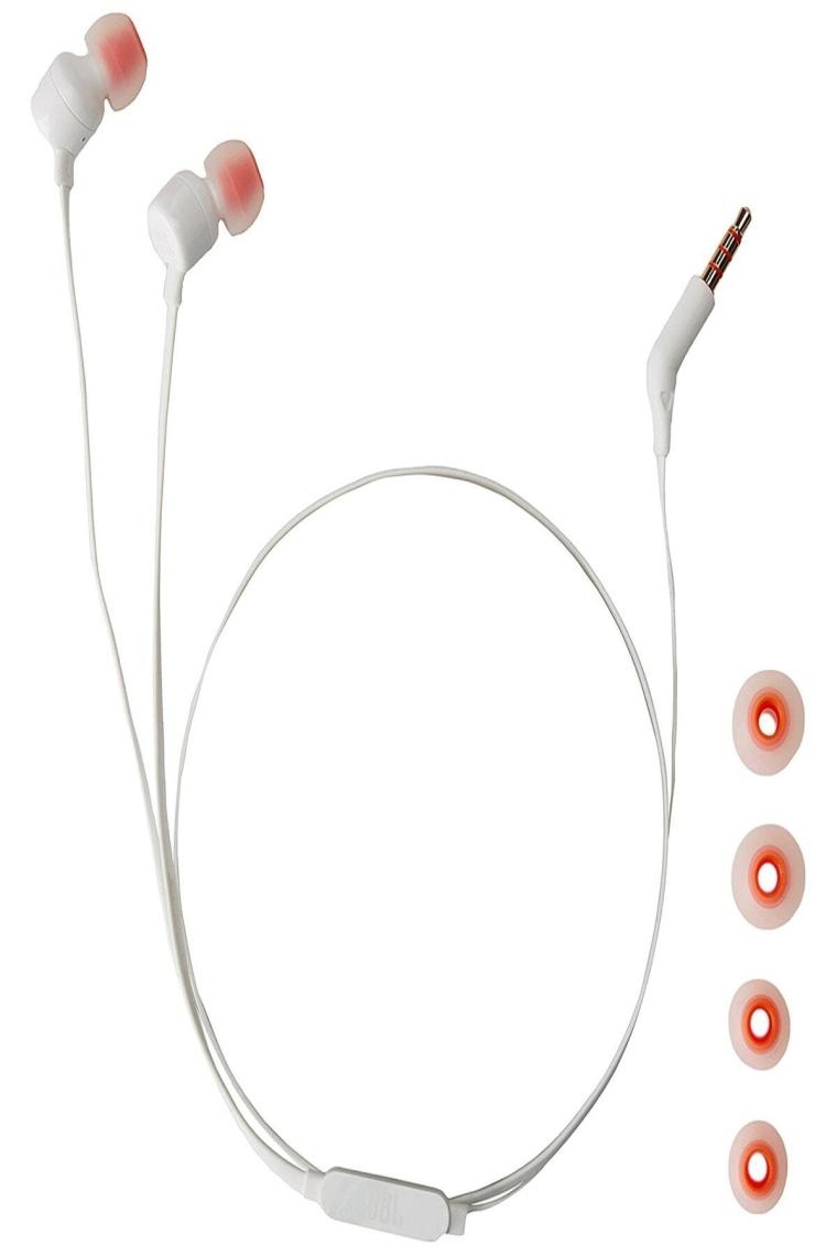 JBL T110 Beyaz Mikrofonlu Kulak İçi Kulaklık