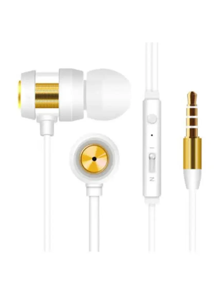 Snopy SN-J01 Mobil Telefon Uyumlu Kulak içi Siyah/Gold Mikrofonlu Kulaklık