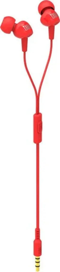 JBL C100SIURED Mikrofonlu Kulakiçi Kulaklık CT IE Kırmızı