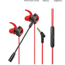 Rampage RM-K21 SUPERB 3,5mm Gaming Kırmızı Kulak İçi Mikrofonlu Kulaklık