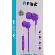 S-link SL-KU160 Mobil Uyumlu Mor Kulak İçi Mikrofonlu Kulaklık