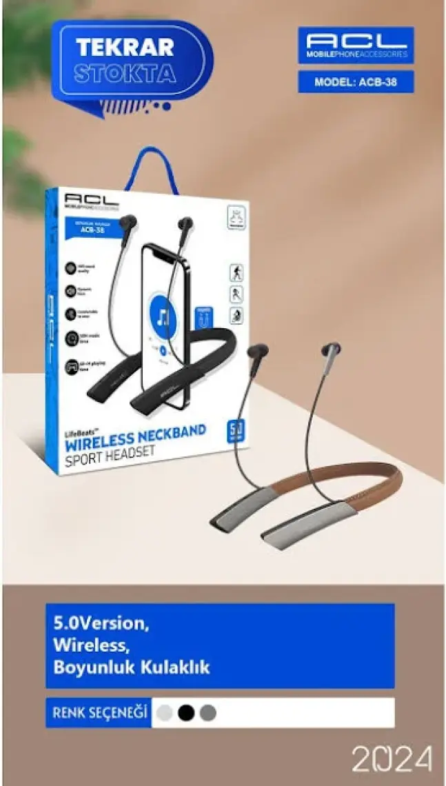 Airstorr Boyunluk 60 Saat Bluetooth Kulaklık