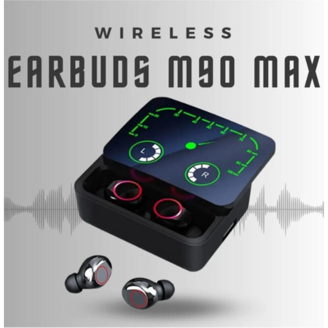 Teknoloji Gelsin M90 Max Bluetooth Kulaklık Powerbankli Hız Göstergeli Mikrofonlu Kulak Içi Oyuncu Rgb Stereo V5.3