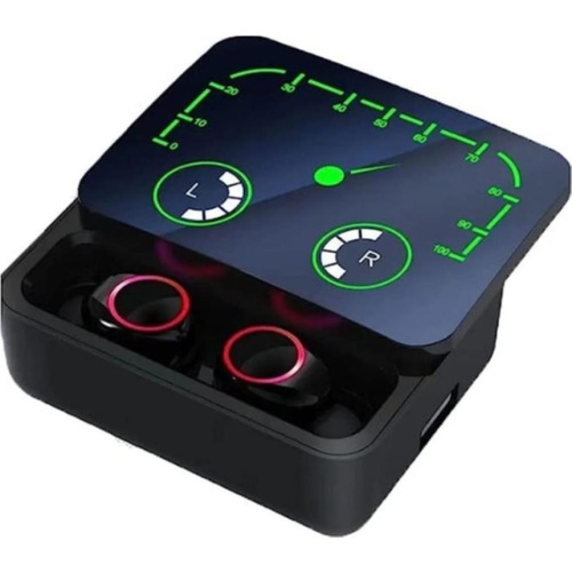 Teknoloji Gelsin M90 Max Bluetooth Kulaklık Powerbankli Hız Göstergeli Mikrofonlu Kulak Içi Oyuncu Rgb Stereo V5.3