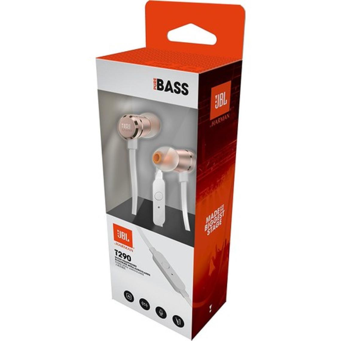 JBL T290 Gold Mikrofonlu Kulak İçi Kulaklık