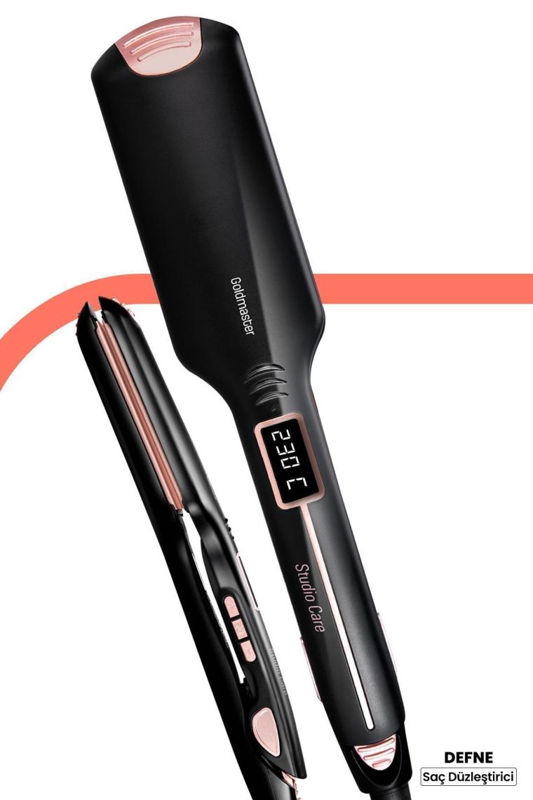 Defne Dijital Ekranlı Turmalin Keratin Seramik Geniş Plakalı Saç Düzleştirici Gm7186