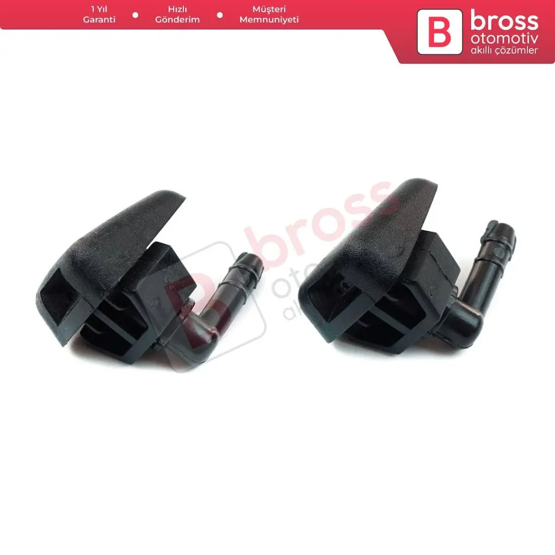 Bross Otomotiv BSP532 Fiat Peugeot Citroen İçin 2 Adet Ön Cam Su Fıskiyesi 735277664