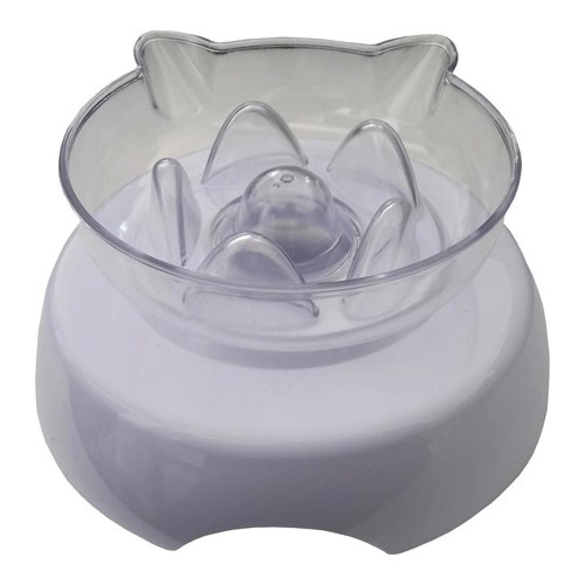 Kedi Ve Köpek Yavaş Besleme Su Ve Mama Kabı 250 ml Beyaz