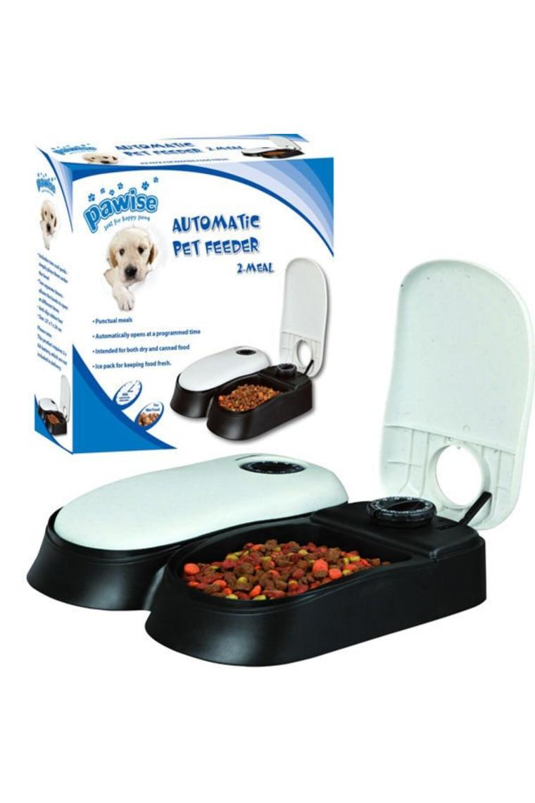 Zaman Ayarlı Kedi & Köpek Mama Kabı Ikili 2x300ml