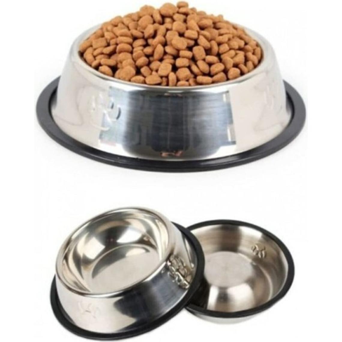 Yıldızhane 22 cm Kedi Köpek Mama Su Kabı Paslanmaz Çelik Mama Kabı