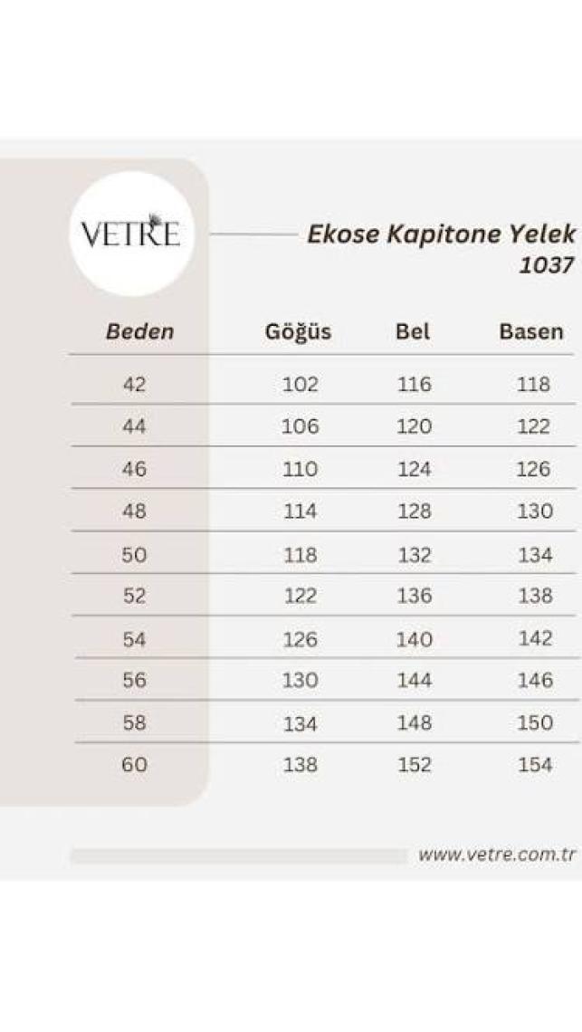 Vetre Kadın Büyük Beden Ekose Haki Kapitone Yelek 1037