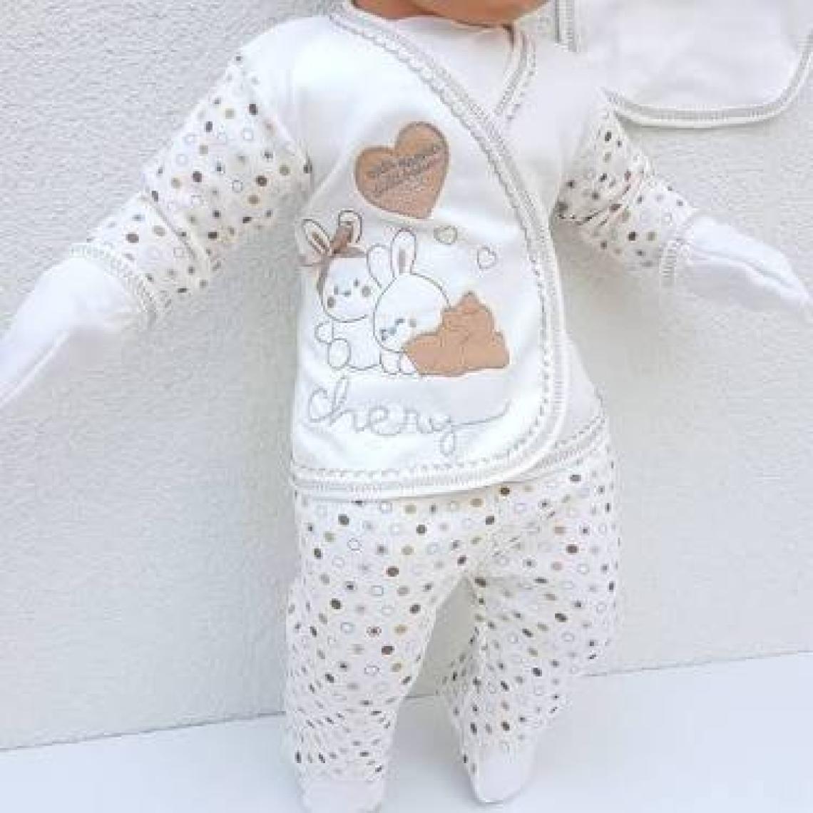 Webombinoo 5 Parça Bebek Hastane Çıkışı Yeni Doğan Zıbın Seti Bk3-8806-K