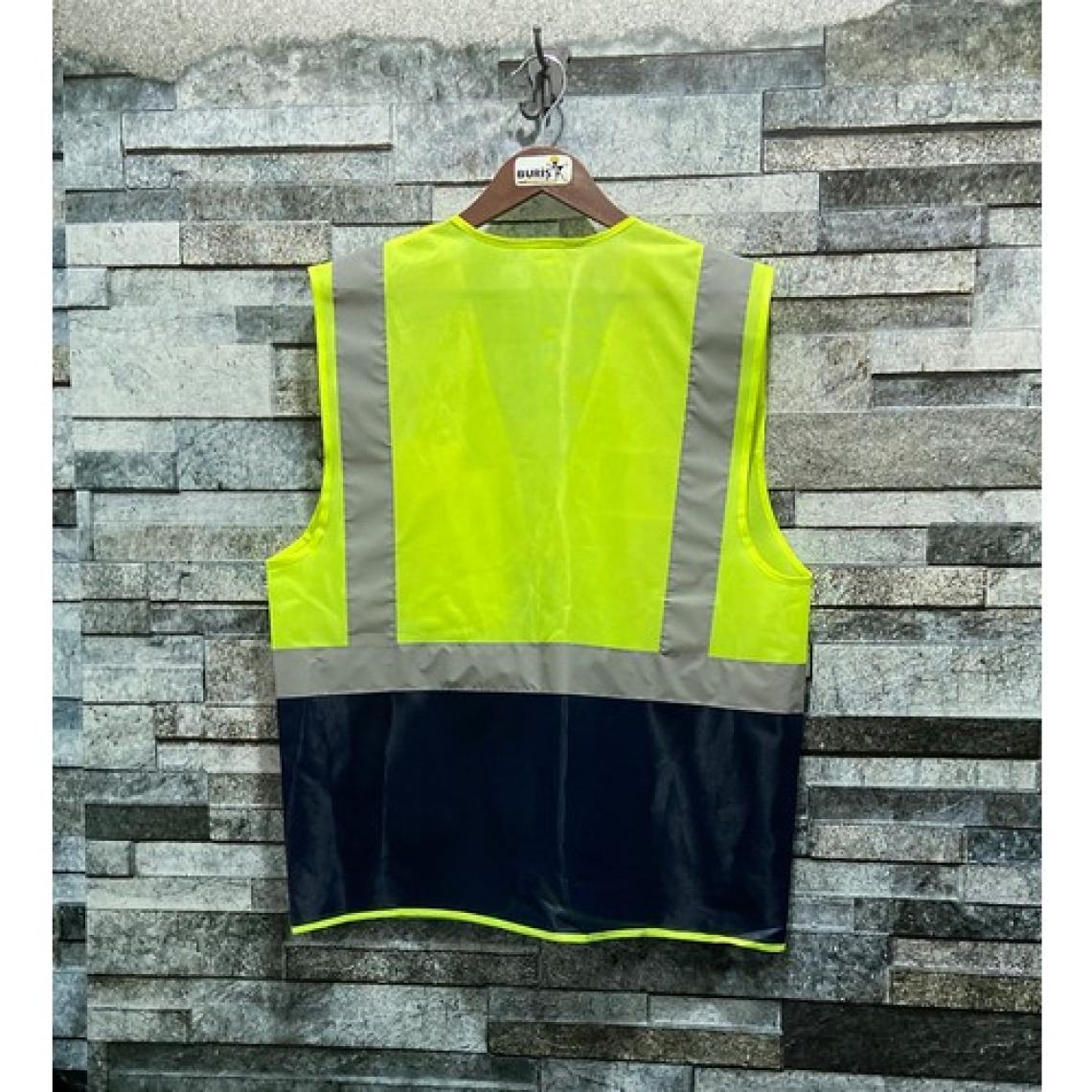 Vento Mühendis Tipi Reflektörlü Çift Renk Ikaz Yeleği (Sarı-Lacivert)